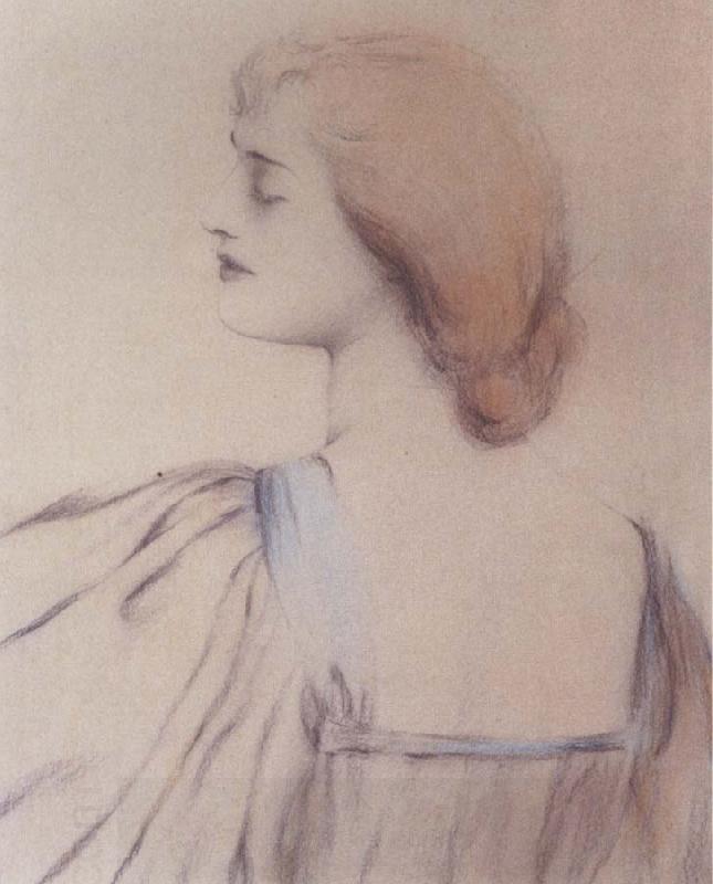 Fernand Khnopff A Shoulder oil painting picture